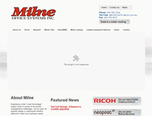 Tablet Screenshot of milneoffice.com